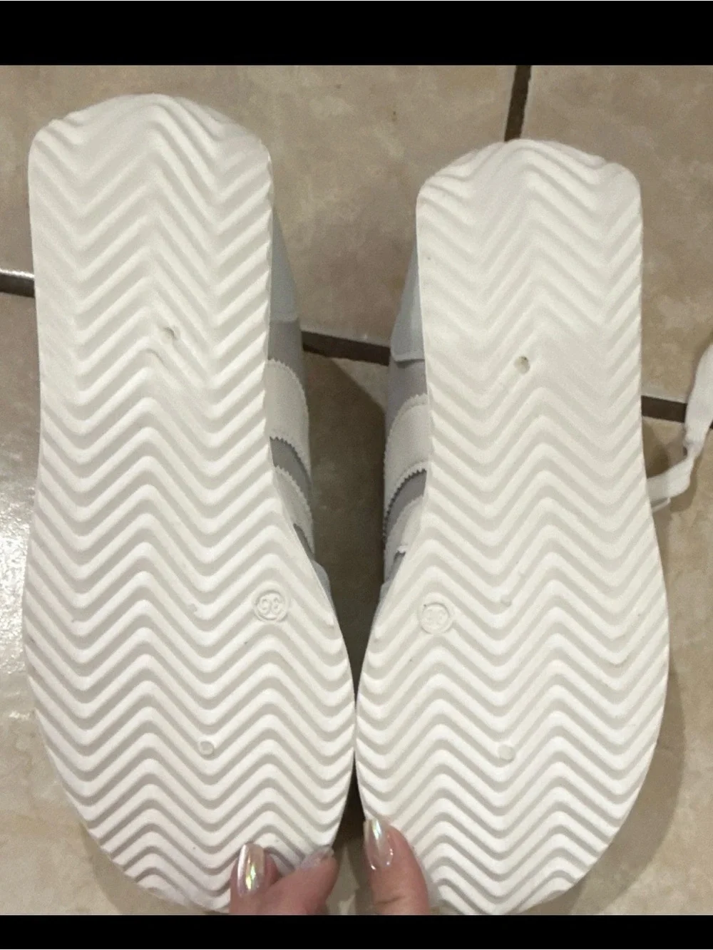 Kids Light Gray Athletic Sneakers with White Stripes